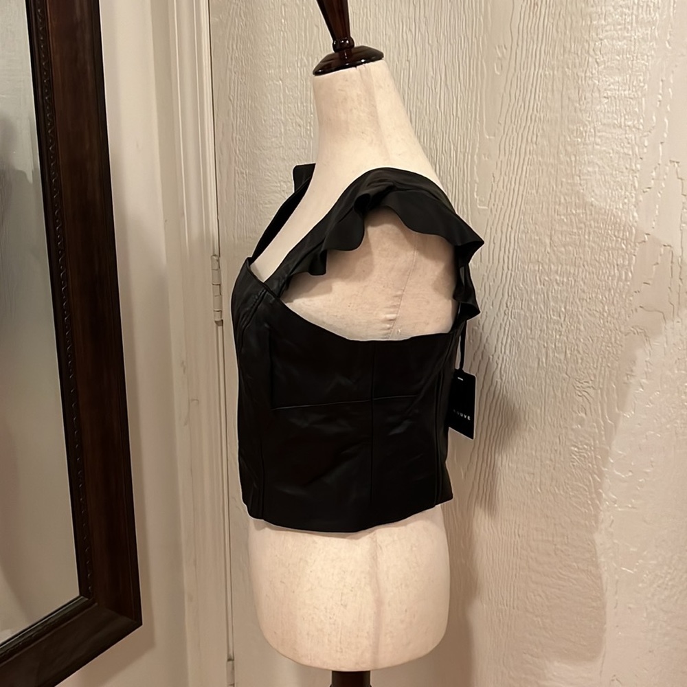 Leather Crop Top - Picture 5 of 9